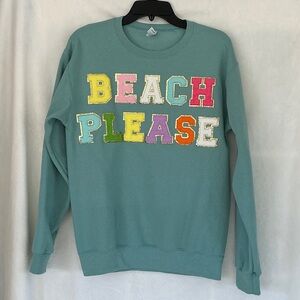 Teal Graphic Women's Sweatshirt